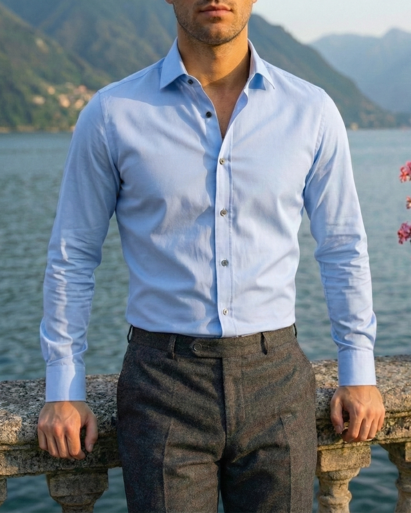 Alessio | Slim Button-Up Shirt