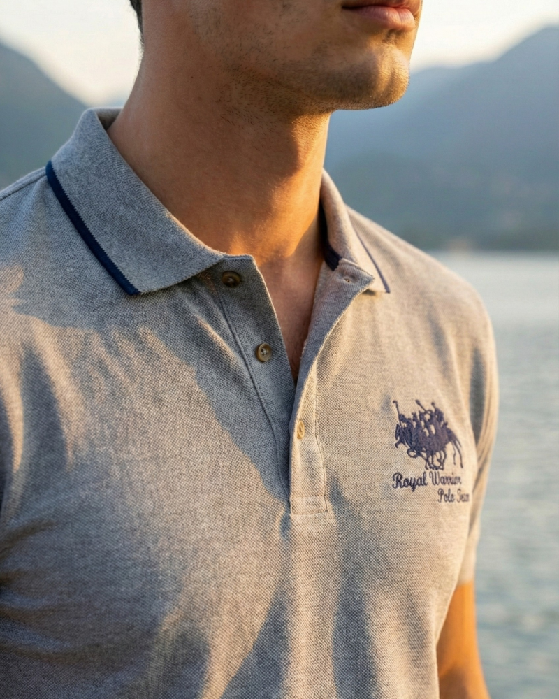 Laurent | Embroidered Polo Shirt