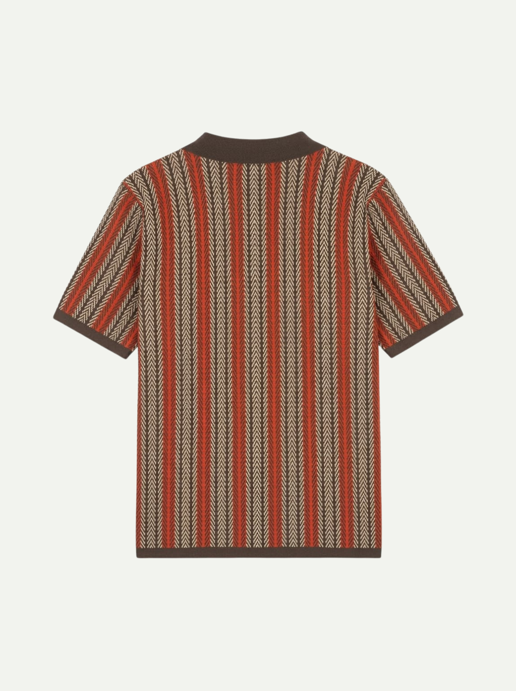 Monte Carlo | Striped Knit Button Polo
