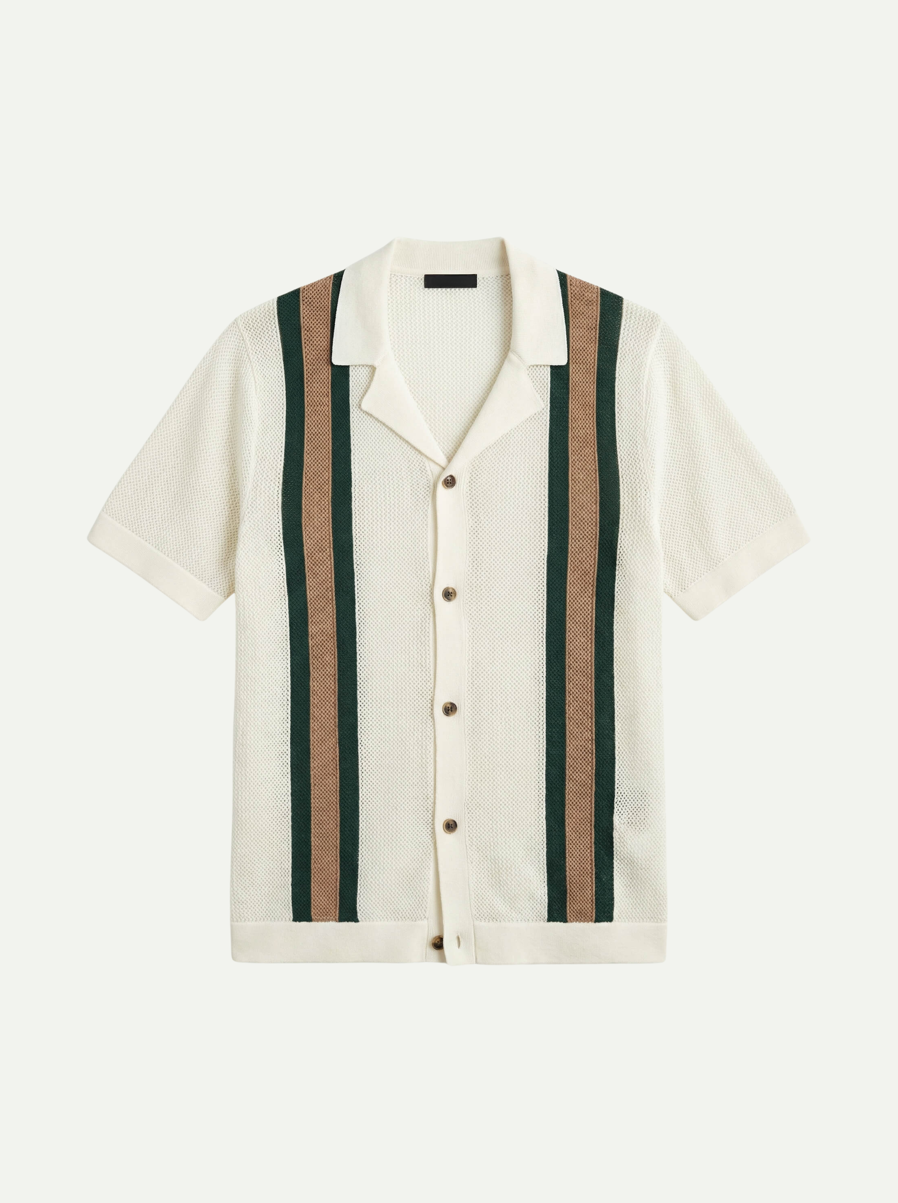 Havanna | Striped Open-Knit Shirt