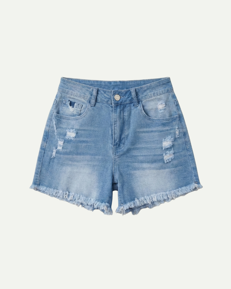 Étienna | High-Rise Denim Shorts