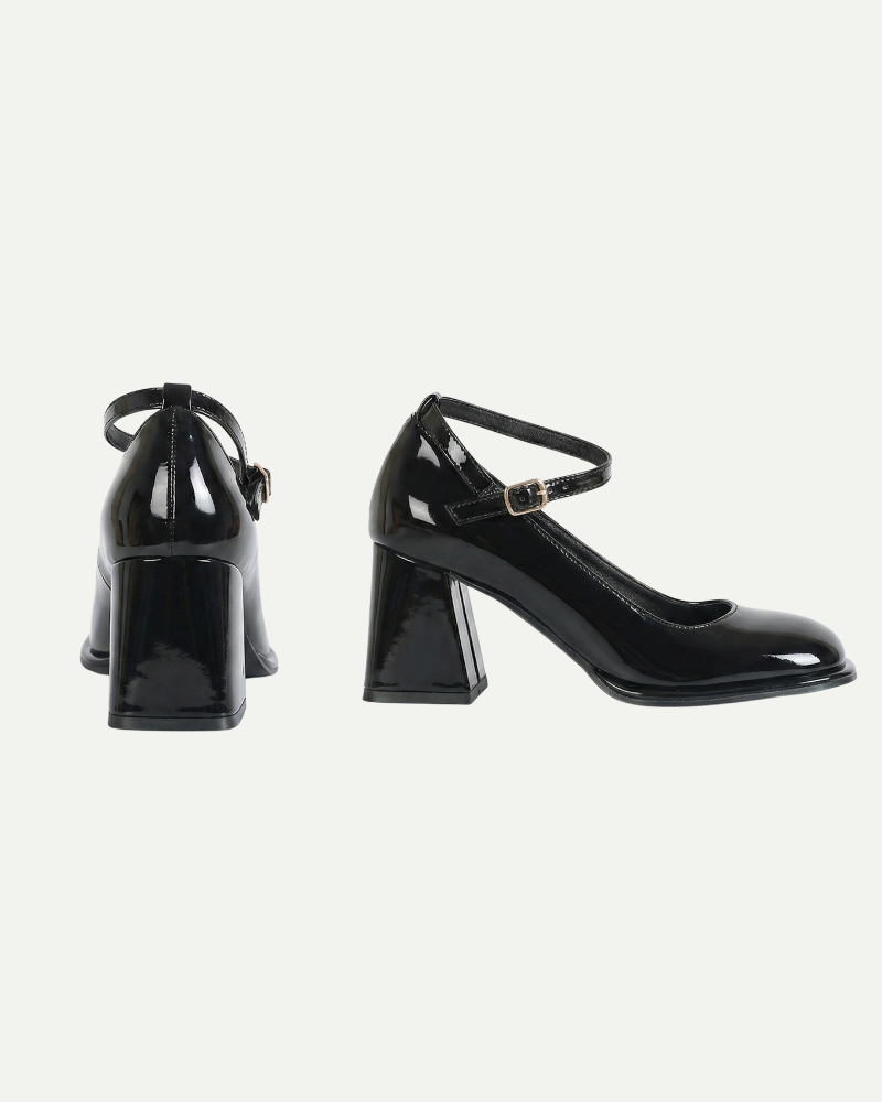Lunara | Ankle-Strap Block Heel Pumps