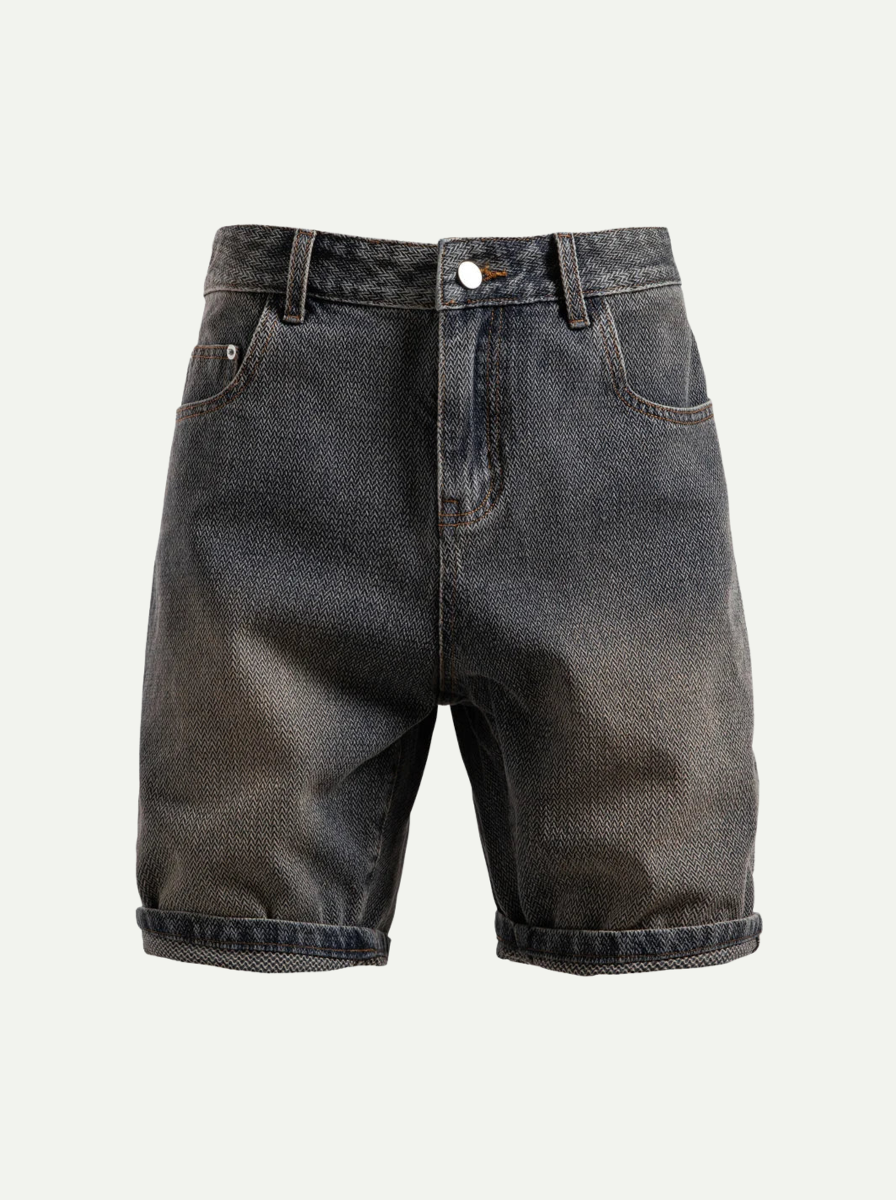 Dan Anthony | Herringbone Denim Shorts