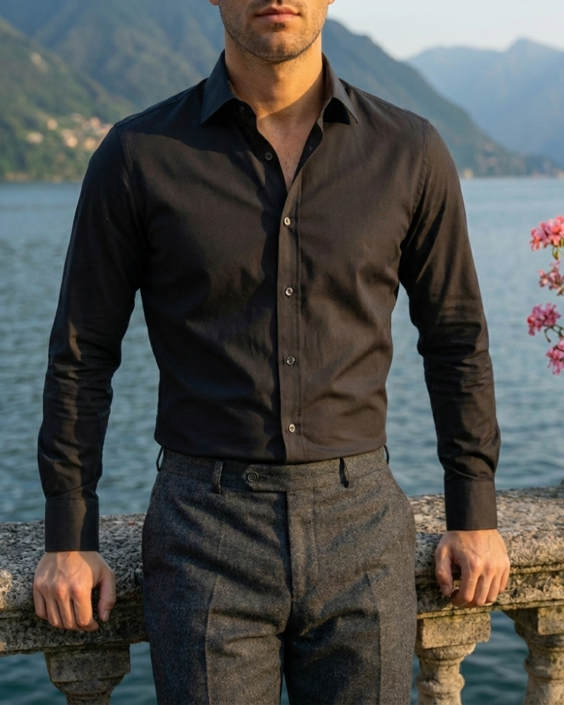 Alessio | Slim Button-Up Shirt
