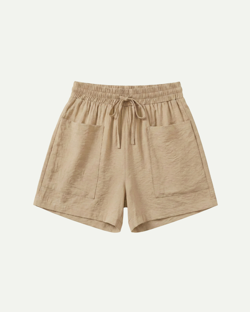 Lucien | Drawstring High-Waist Shorts