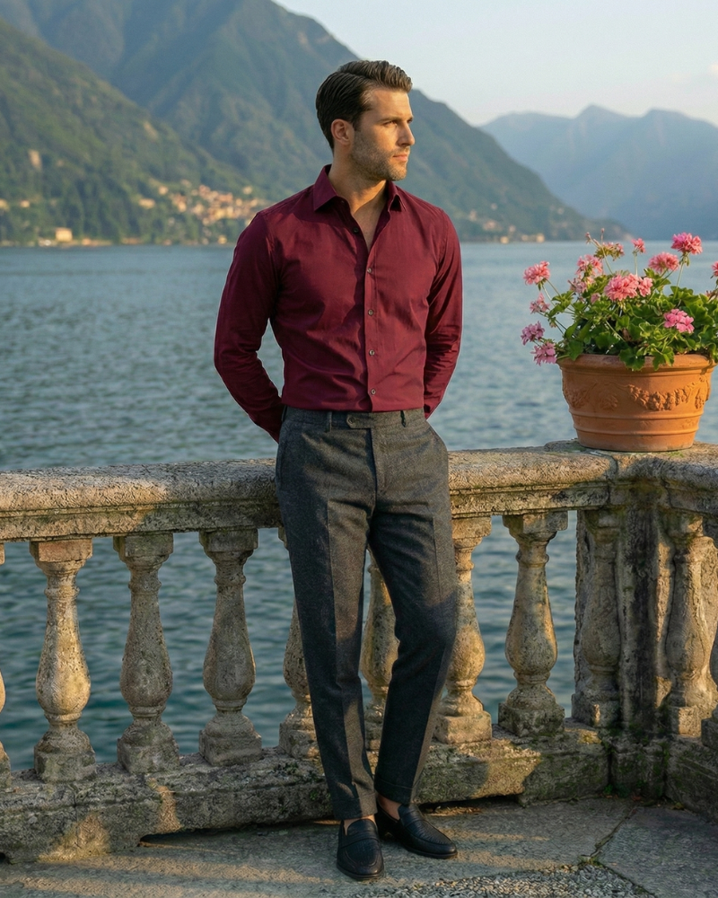 Alessio | Slim Button-Up Shirt