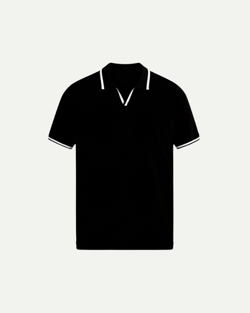Julien | Contrast-Trim Knit Polo