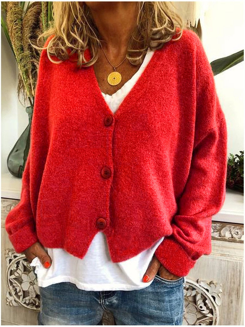 Shannon | V-Neck Knit Cardigan