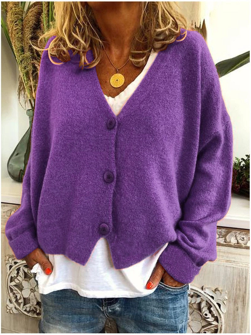Shannon | V-Neck Knit Cardigan