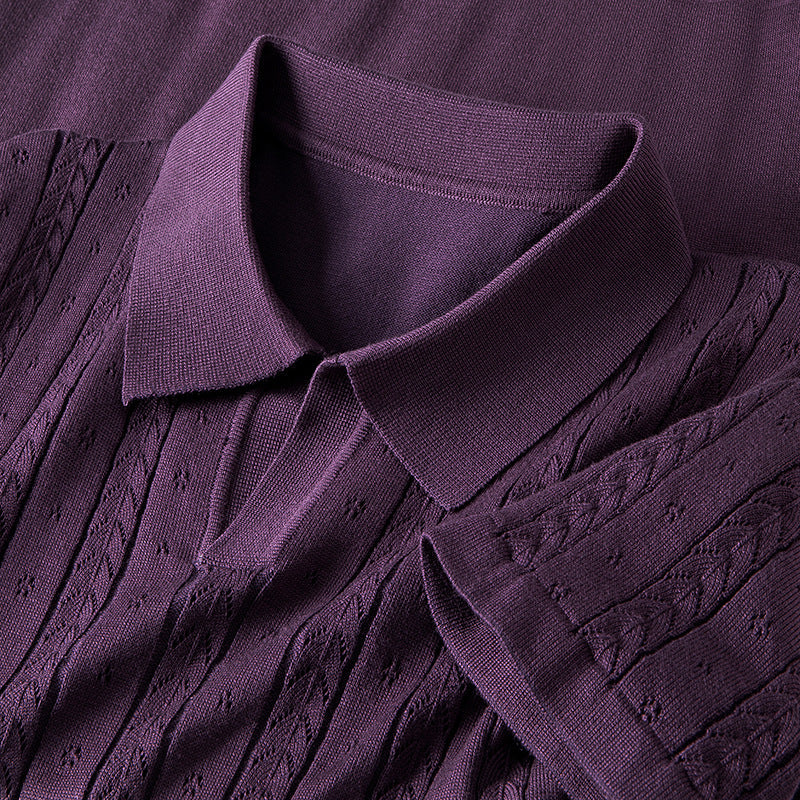 Don Harris | Textured Knit Polo