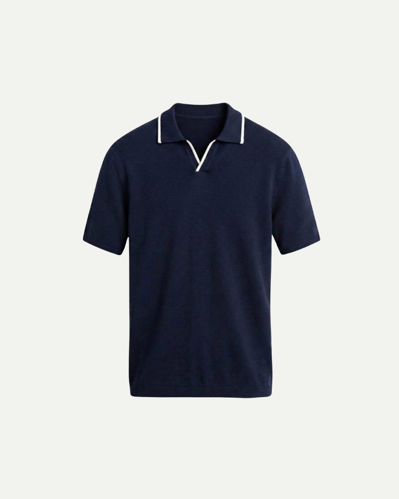 Julien | Contrast-Trim Knit Polo