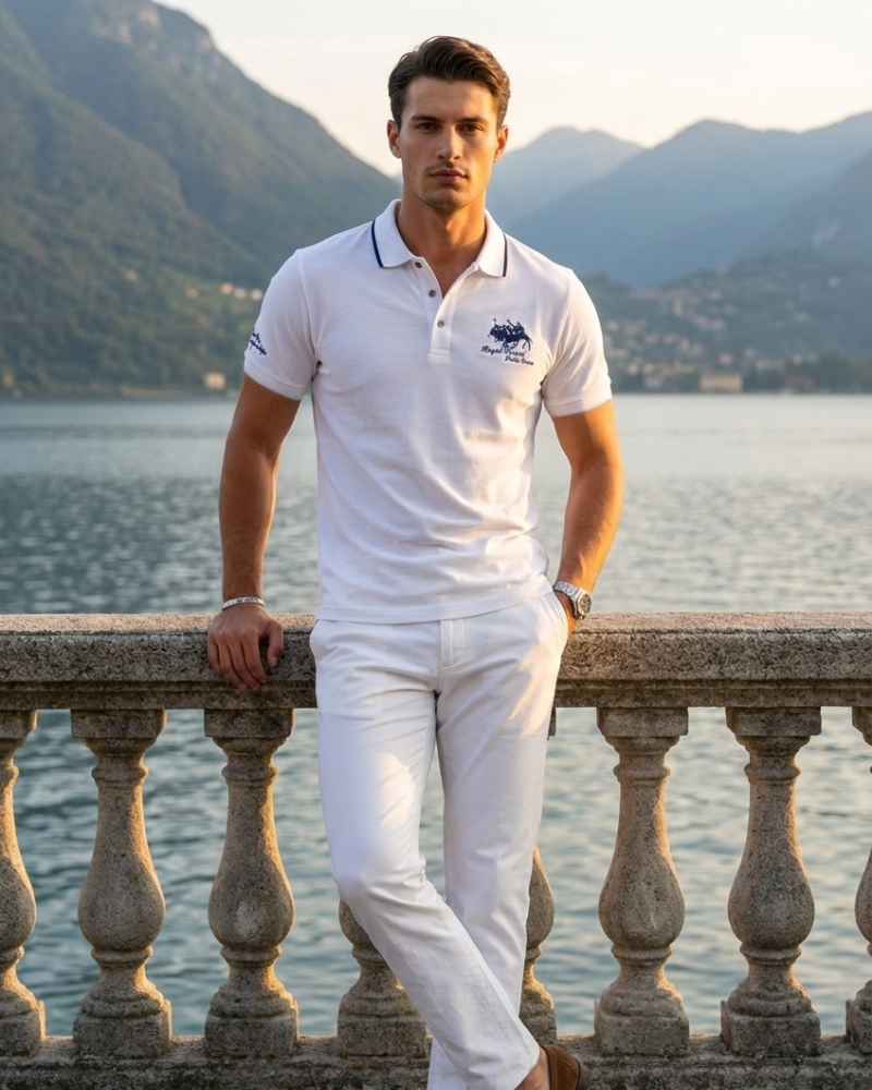 Laurent | Embroidered Polo Shirt