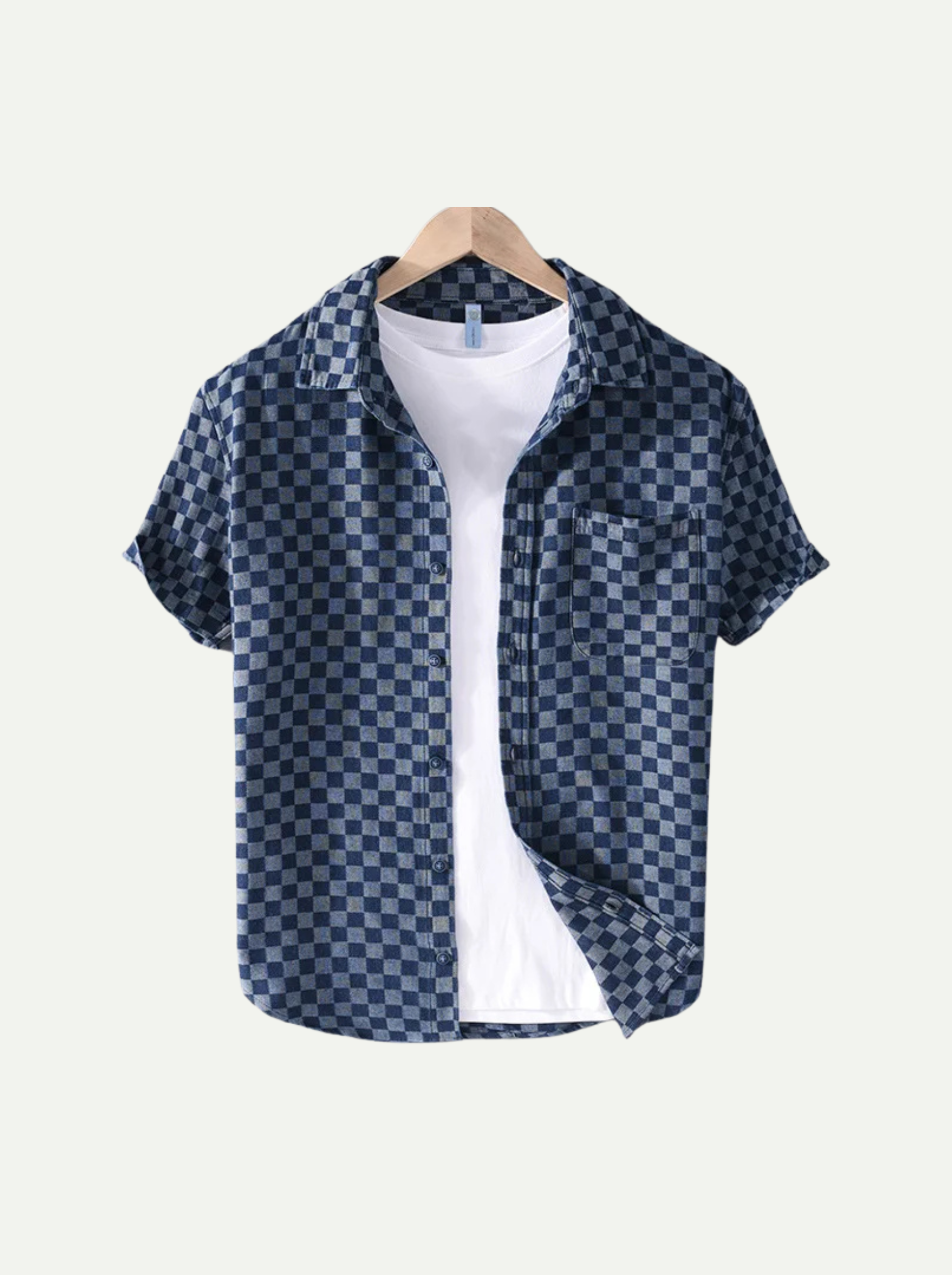 Dan Anthony | Checkerboard Denim Shirt