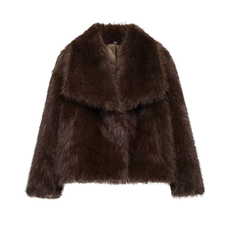 Cathy | Cropped Faux Fur Coat