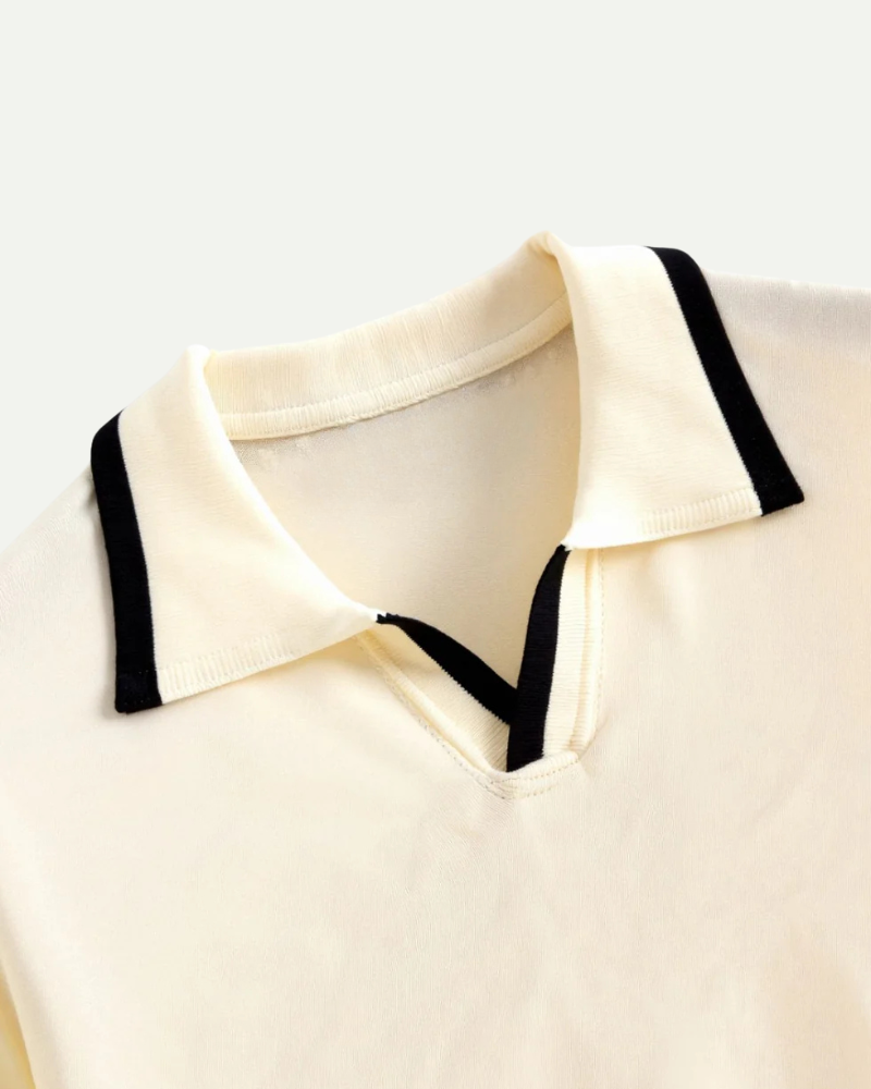 Julien | Contrast-Trim Knit Polo