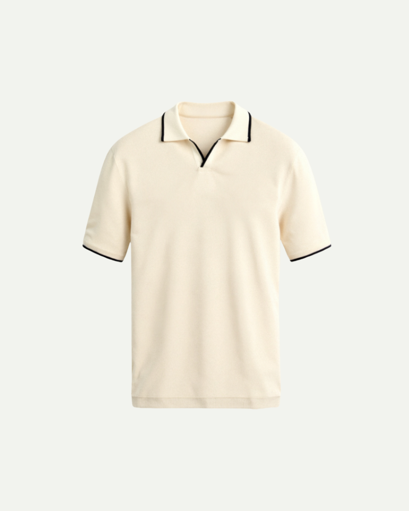 Julien | Contrast-Trim Knit Polo