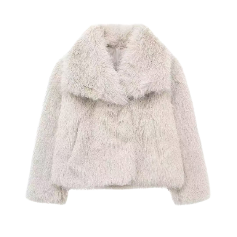 Cathy | Cropped Faux Fur Coat