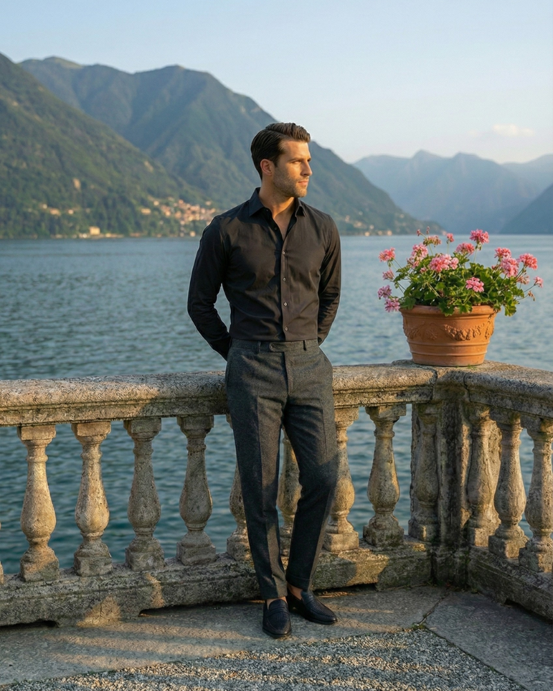 Alessio | Slim Button-Up Shirt