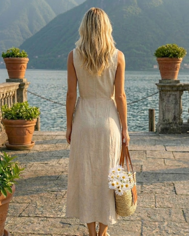 Elouise | Linen Shirt Dress