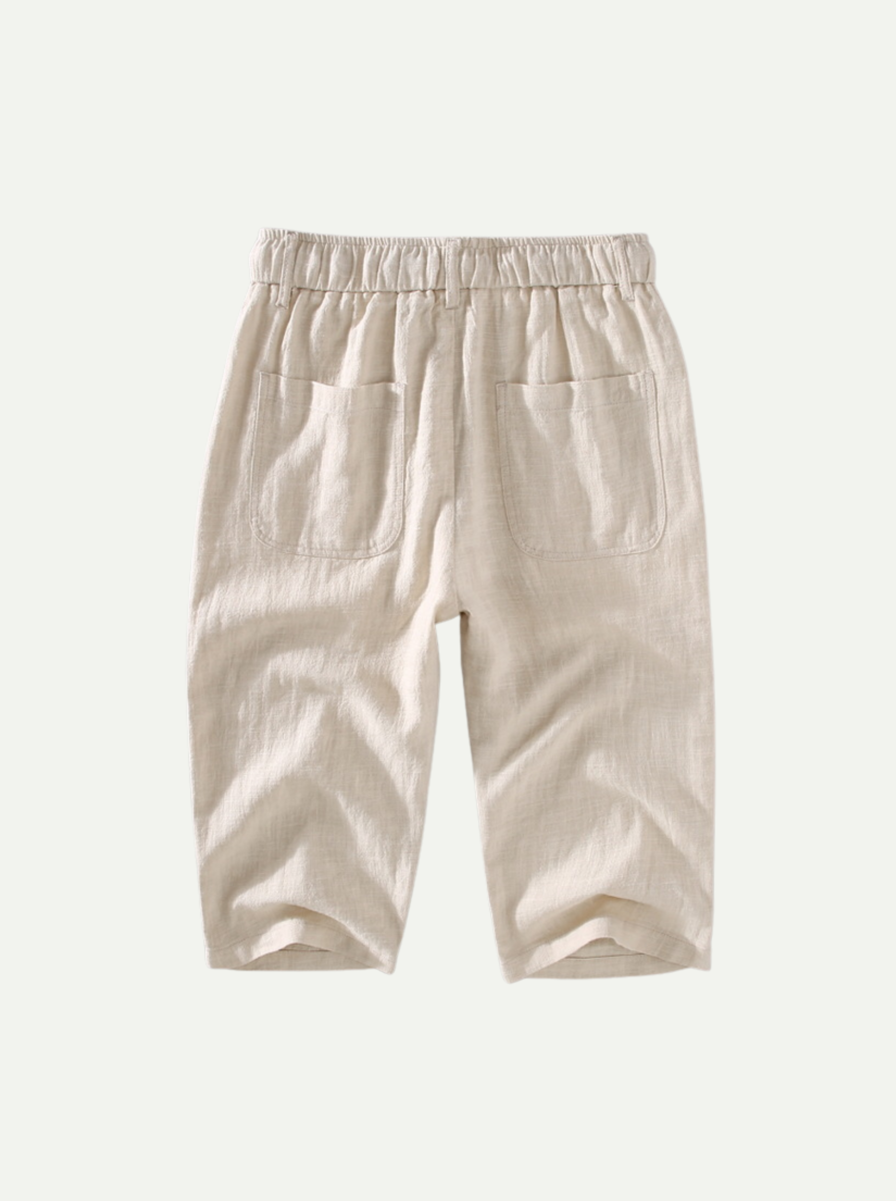 Luca Sterling | Cropped Linen-Blend Shorts