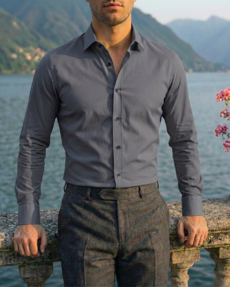 Alessio | Slim Button-Up Shirt