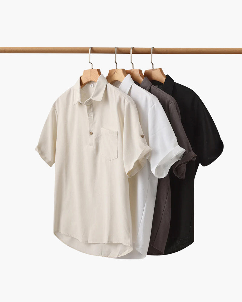 Cali | Men's Polo Shirt | 100% Linen, Casual Summer Wear 1