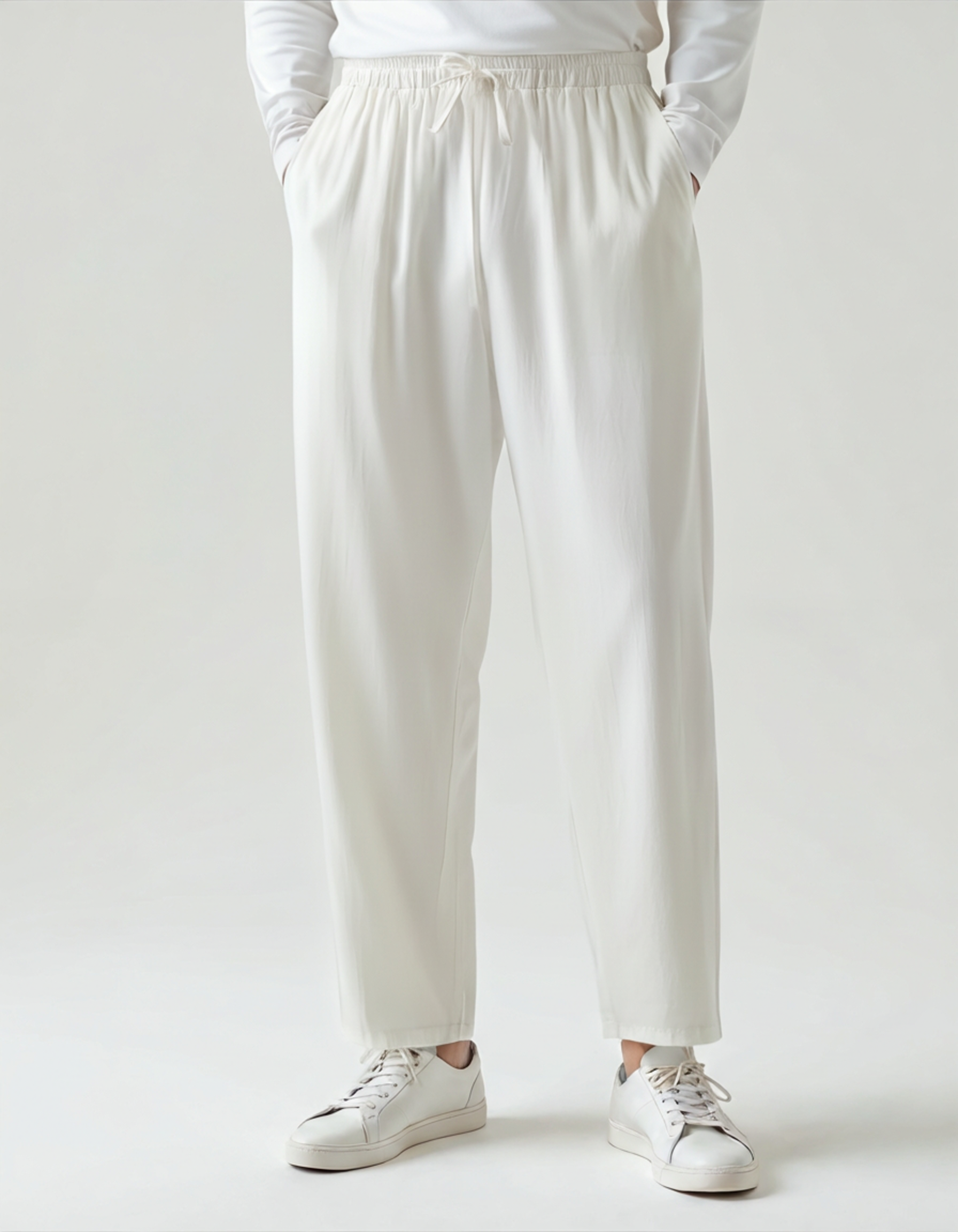 Zara | Men's Linen Pants | Lightweight White Linen Trousers 7